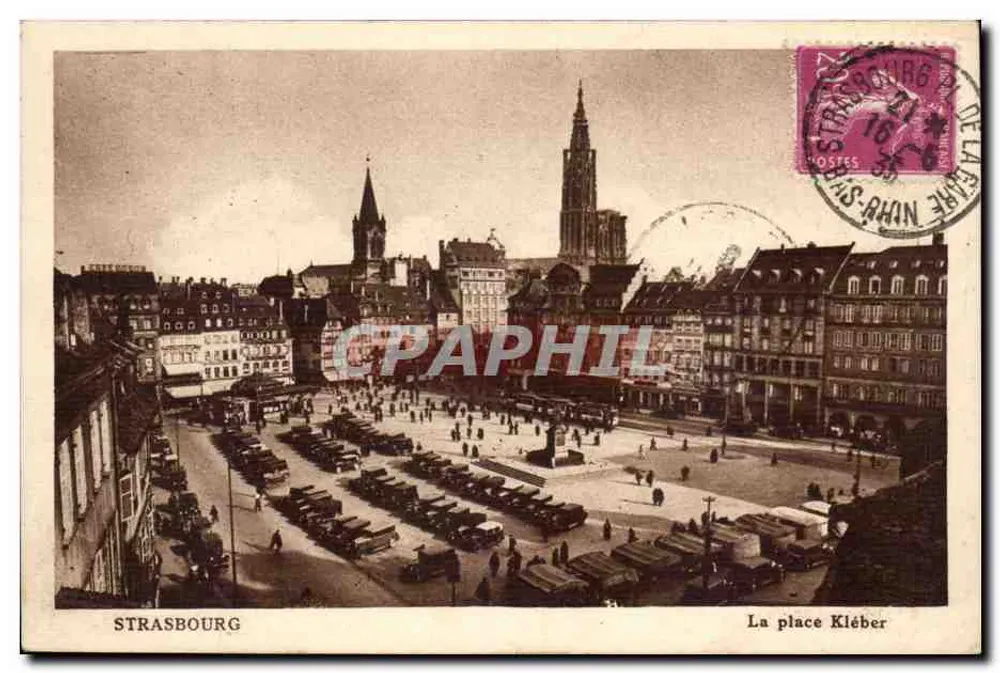 Estrasburgo — A praça Kléber — Imp. d'Art HELIAS (Mosela) - Frente