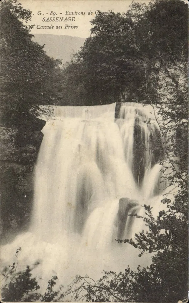 Cachoeira das Prises — Arredores de Grenoble — P.G. fot.-edit., Grenoble - Frente