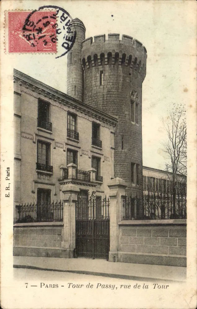 Tour de Passy, rue de la Tour — Paris — E.R. Paris, n°7 - Vorderseite