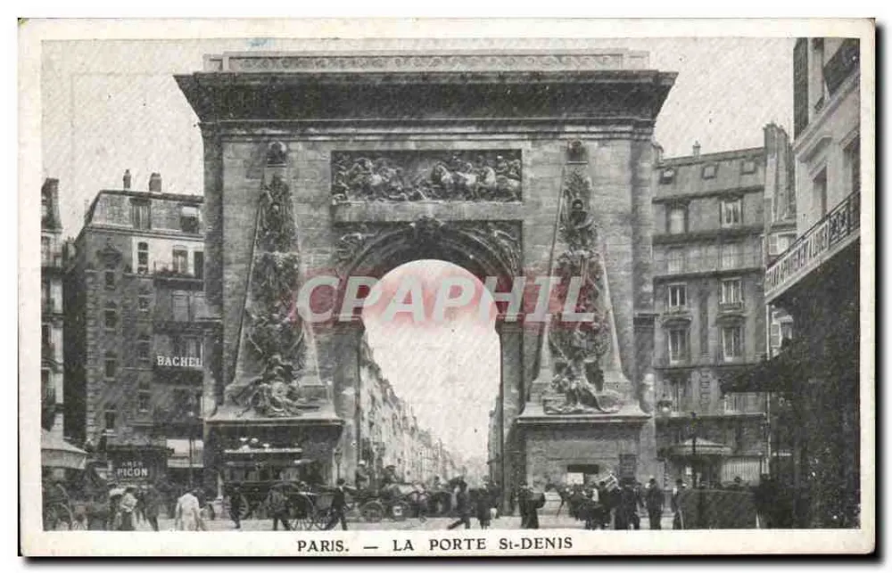 Paris — A Porta Saint-Denis — editor anônimo - Frente