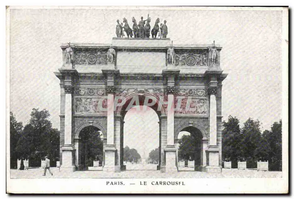 Paris — O Carrousel — editor não indicado, n° de série não visível - Frente