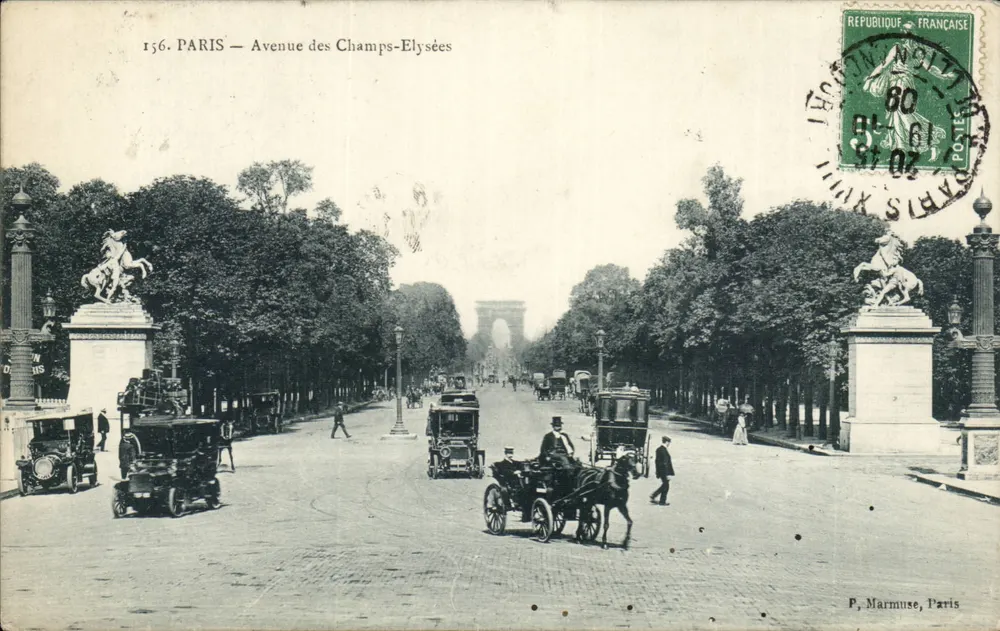 Paris — Avenue des Champs-Élysées — F. Marmuse, Paris - Frente