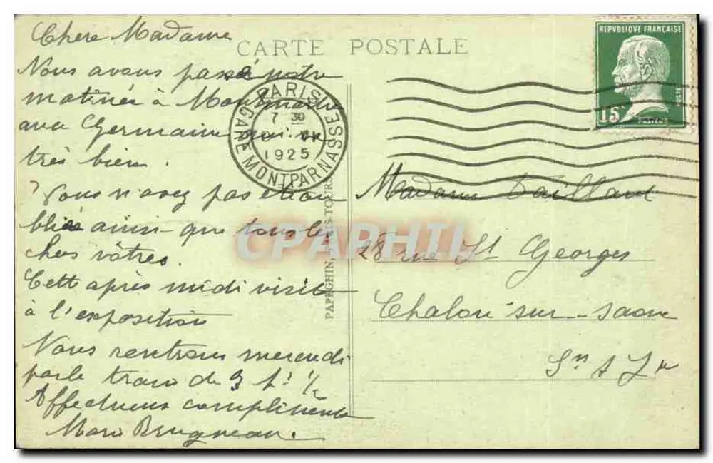 Paris - Ansicht des Sacré-Cœur von Montmartre - A.P. - n°258 - Rückseite