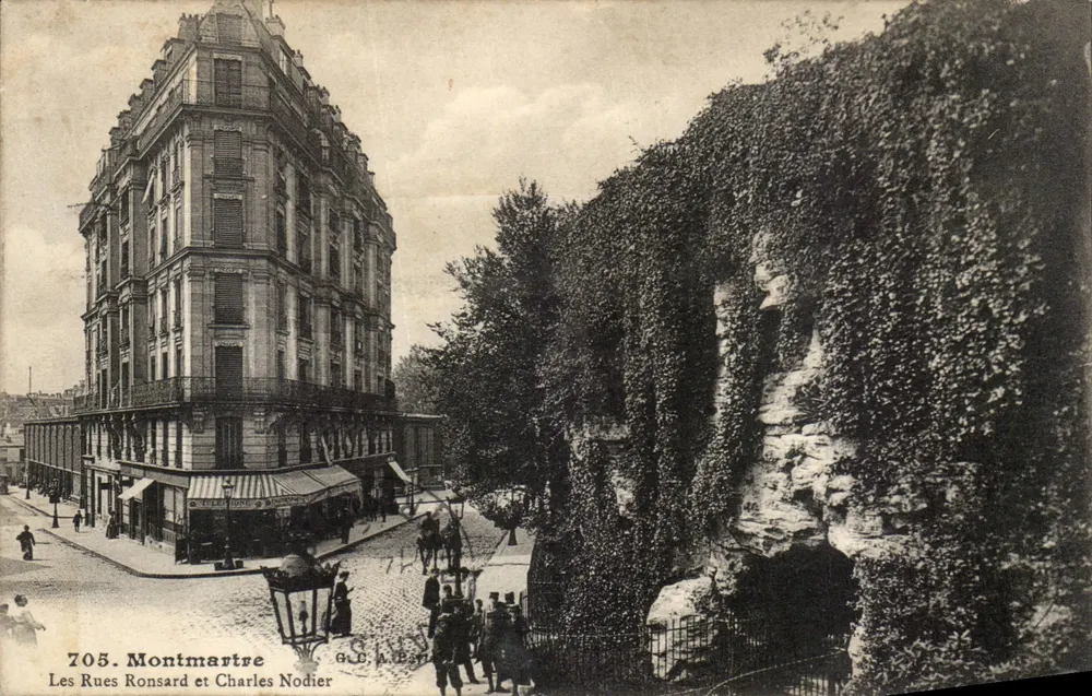 Montmartre — Ruas Ronsard e Charles Nodier — S.C. J. Dey - Frente