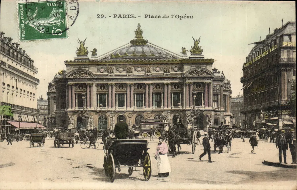 Paris - Place de l'Opéra — Opéra Garnier — unbekannter Verleger, Nr. 29 - Vorderseite