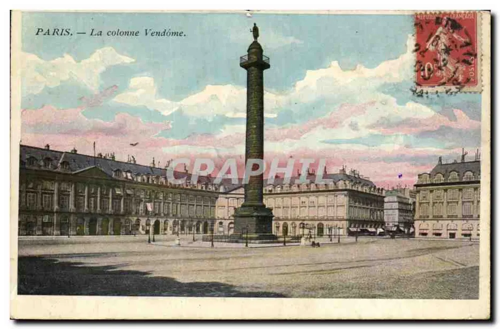 PARIS — A coluna Vendôme — editor não visível - Frente