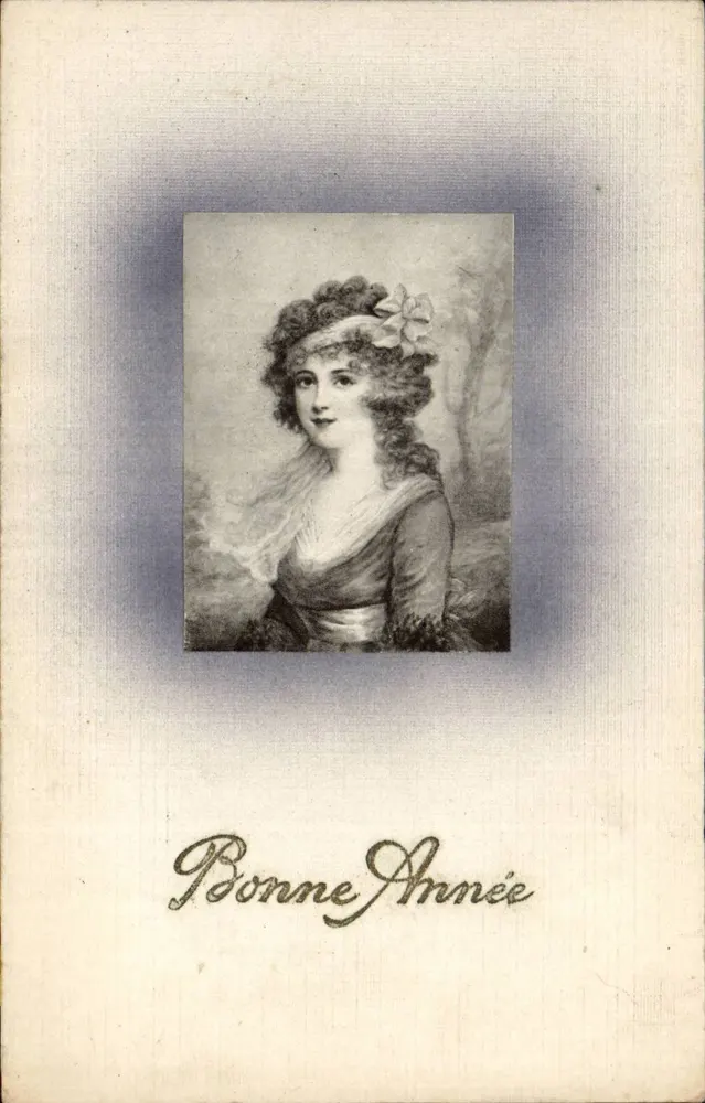 Junge Frau — Portrait — unbekannter Verleger - Vorderseite