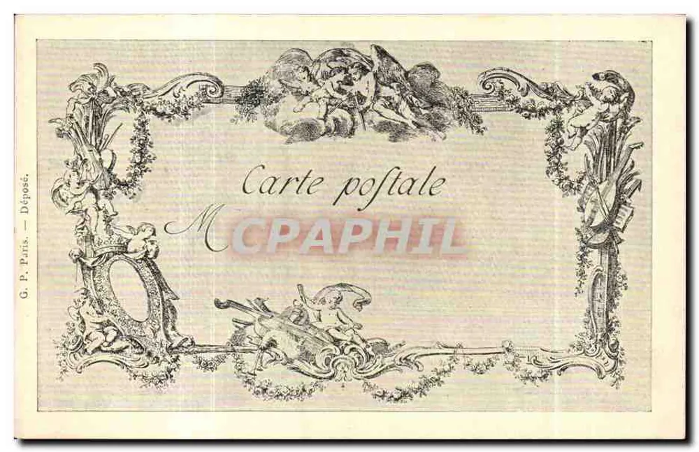 Die Schäfer von Tempé streiten um den Preis des Speerwerfens — in Anwesenheit der Schäferinnen (Tarsis und Zelie, 1774) — Cochin, Grav. Gaucher, Skulpt. — 11. Serie, Nr. 128 - Rückseite
