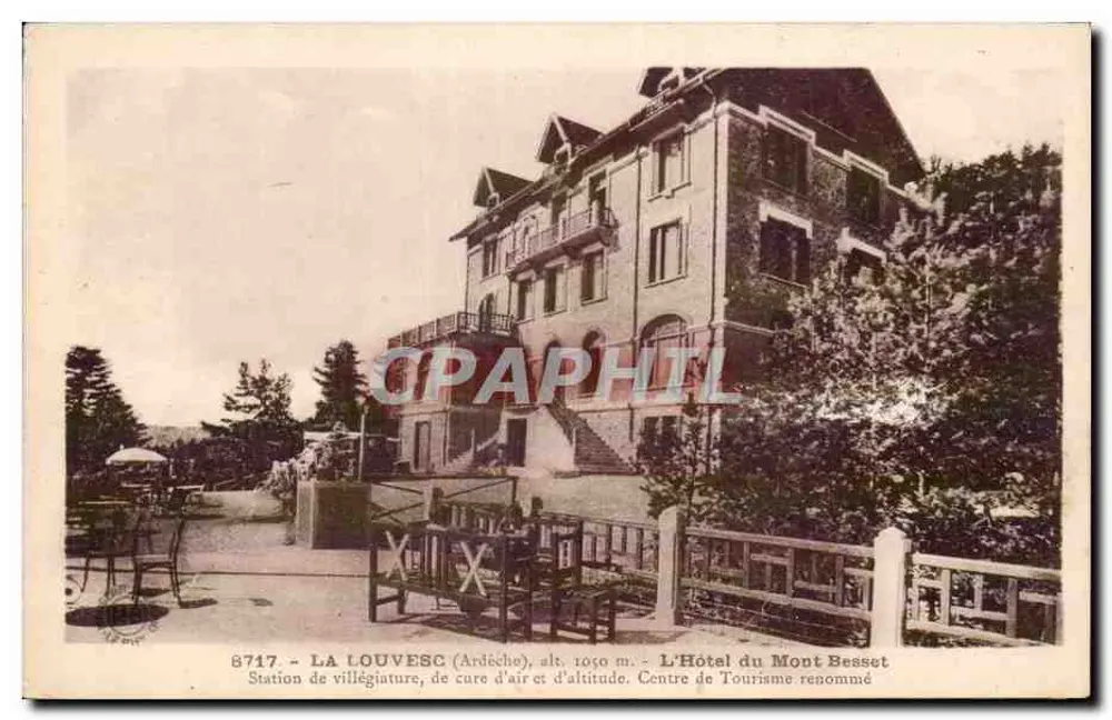 La Louvesc (Ardèche) — Das Hotel du Mont Besset, ein Kurort auf 1050 m — Éditions d'Art Maubert Brenond - Vorderseite