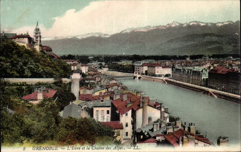 Grenoble — Die Isère und die Alpenkette — LL. - Vorderseite