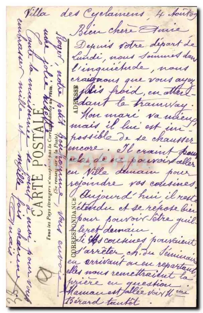 Grenoble — Die Isère und die Alpenkette — LL. - Rückseite