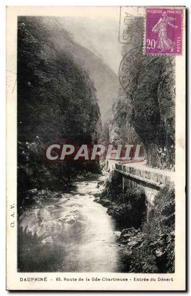 Dauphiné - Estrada da Grande Chartreuse - Entrada do Deserto — CI.A.V. n°65 - Frente