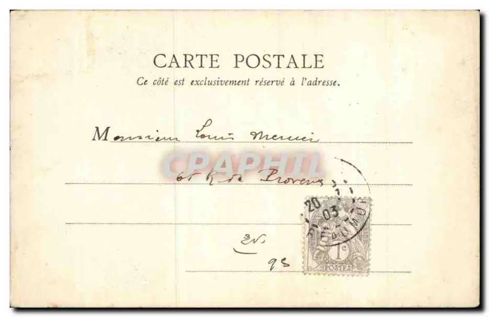 Paris — Guy de Maupassant — B. F., Paris, n°16 - Verso