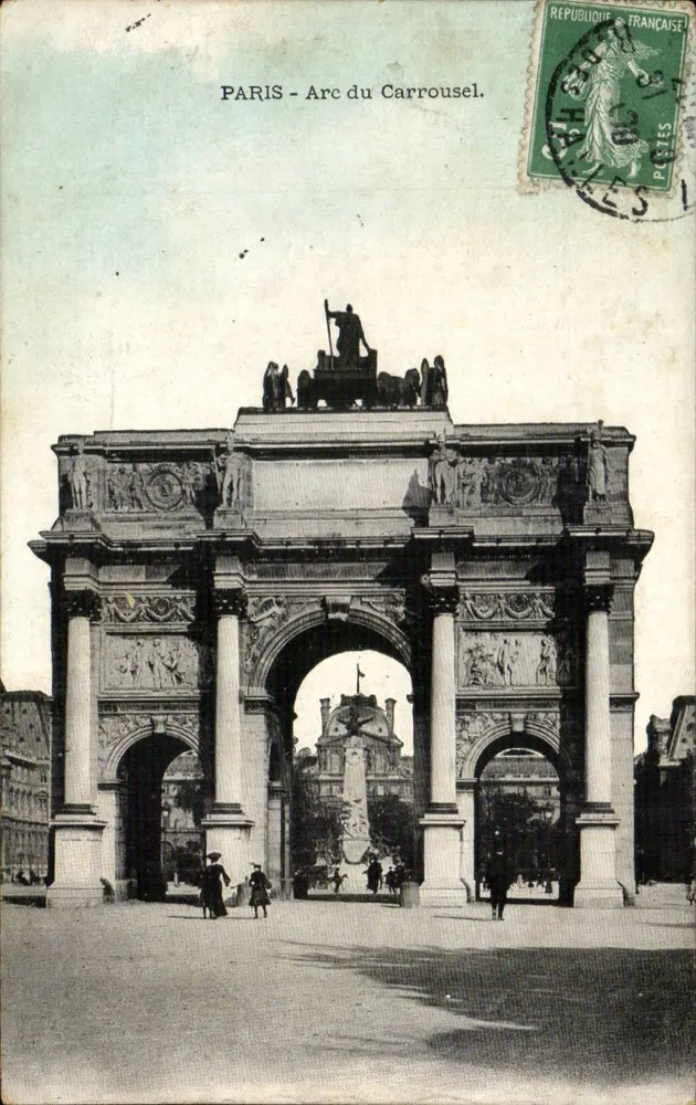 Paris - Arco do Carrousel — editor não visível, número de série ilegível - Frente