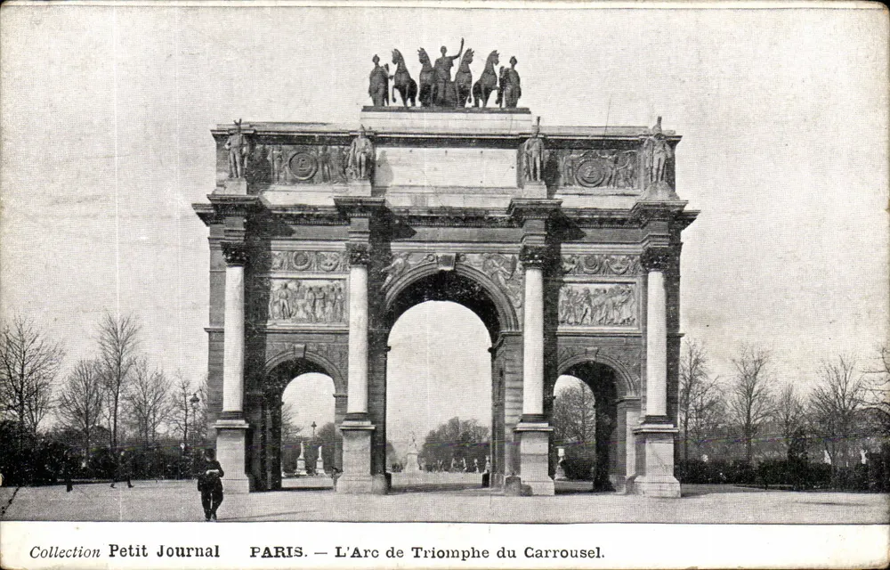 PARIS — O Arco do Triunfo do Carrousel — Coleção Petit Journal - Frente
