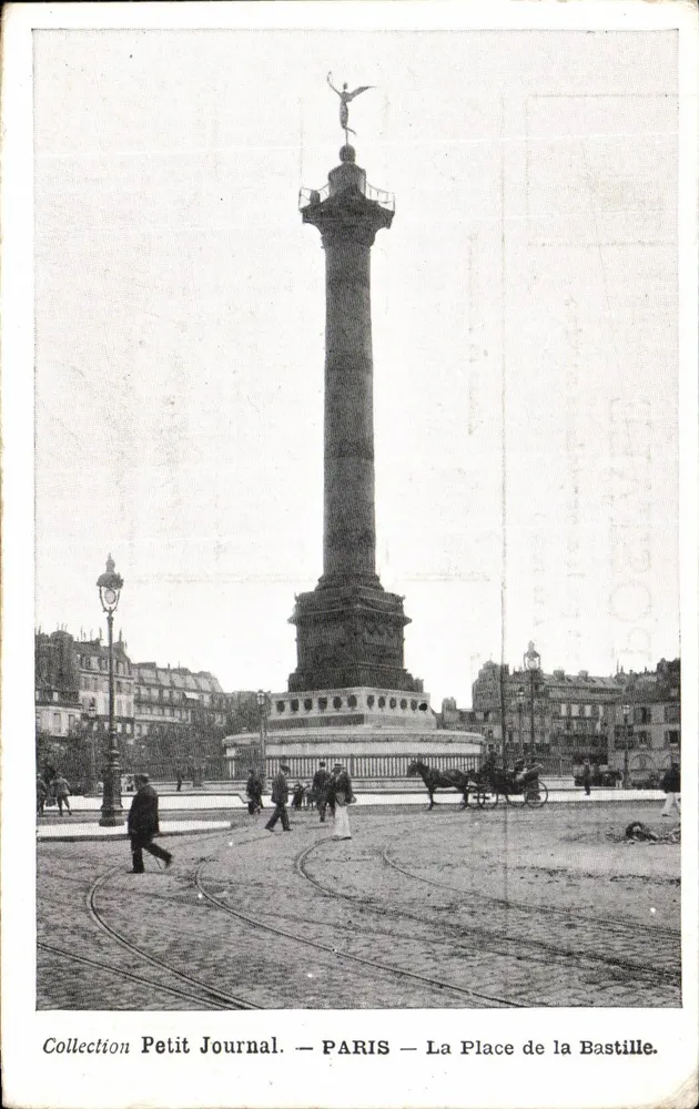Place de la Bastille — Colonne de la Bastille — Collection Petit Journal - Vorderseite