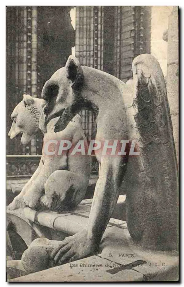 As Chiméras de Notre-Dame — Paris — J.L.C. n°5 - Frente