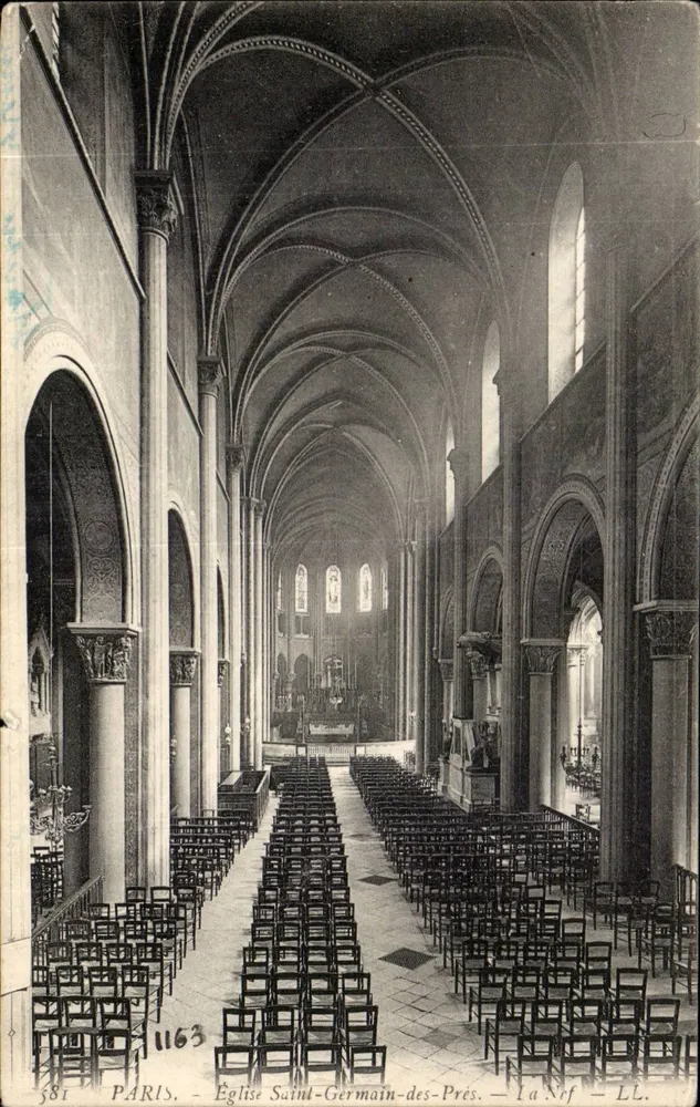 Paris - Église Saint-Germain-des-Prés - La Nef - LL. - n° 581 - Vorderseite