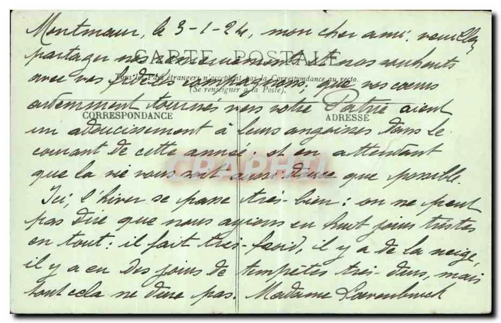 Paris - Église Saint-Germain-des-Prés - La Nef - LL. - n° 581 - Rückseite