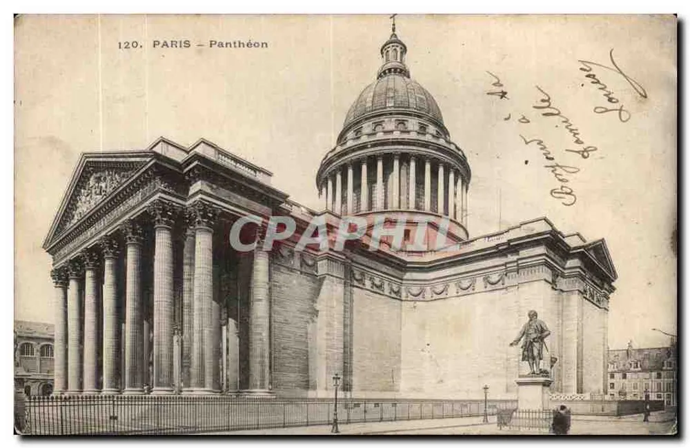 Paris – Panthéon — vista arquitetônica — editor desconhecido, n° 120 - Frente