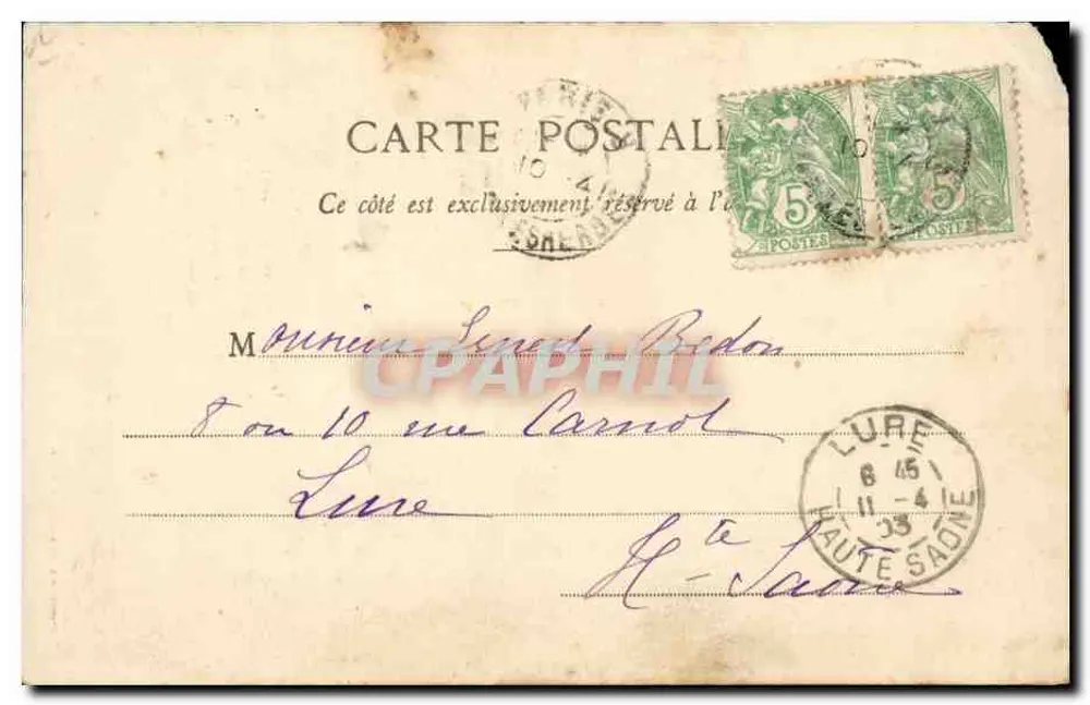 Jungsoldat — Vermittlungsagentur Madame Aurore de Liménay — Berneret & Cie, Nancy - Rückseite