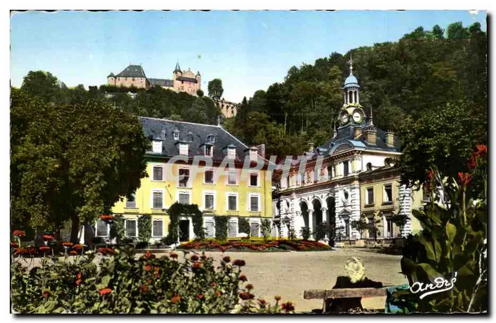 Uriage-les-Bains — Das Thermalbad, das Hotel Bellevue und das Schloss — Éditions André - Vorderseite
