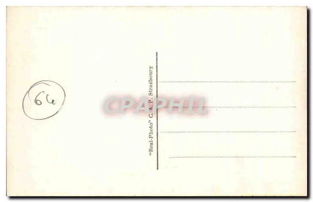 Biarritz — Le Casino et la Grande Plage — C.A.P. Strasbourg - Verso