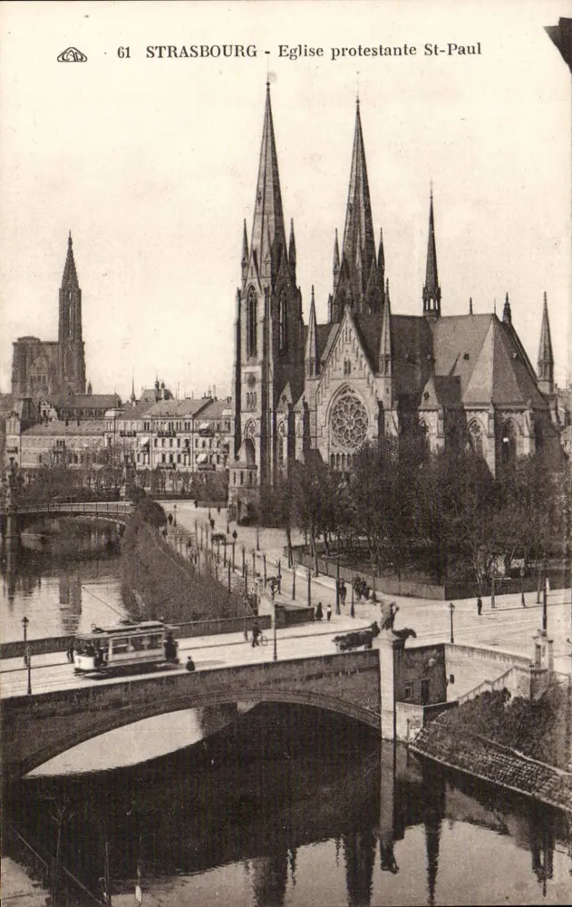 Straßburg - evangelische Kirche St-Paul — n° 61 - Vorderseite