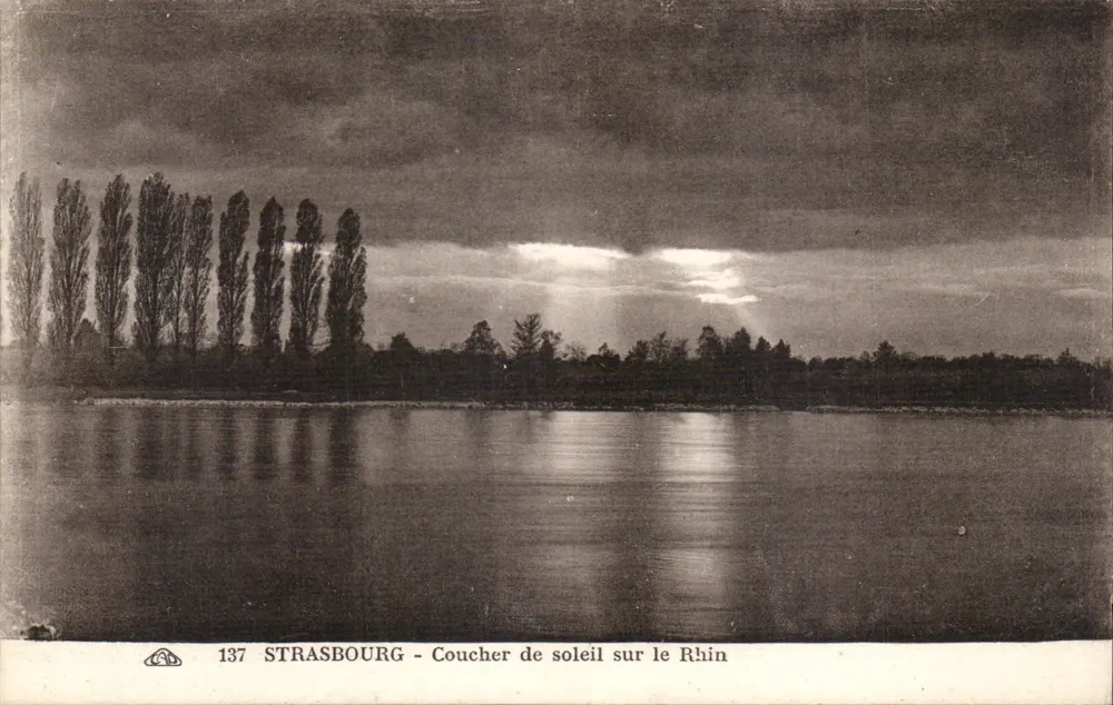 Strasbourg - Sonnenuntergang am Rhein — Edition CPHAPHIL, Nr. 137 - Vorderseite