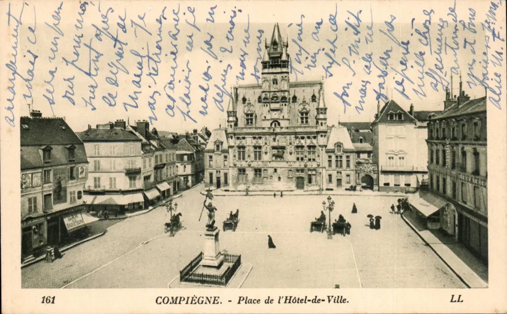 Compiègne - Plaats van het Stadhuis — LL, n° 161 - Voorkant