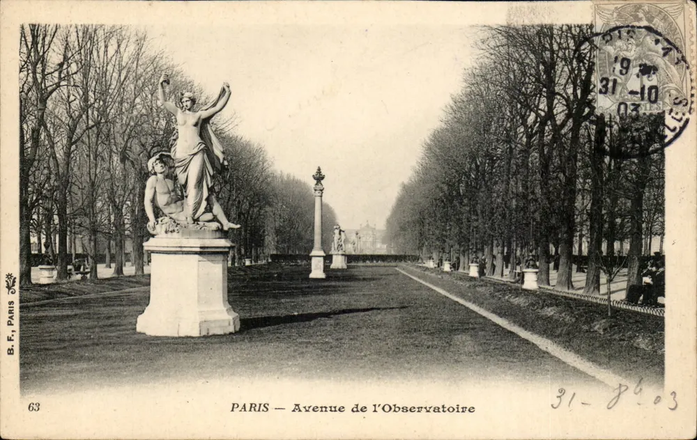 PARIS — Avenida de l’Observatoire — B.F. Paris, n°63 - Frente