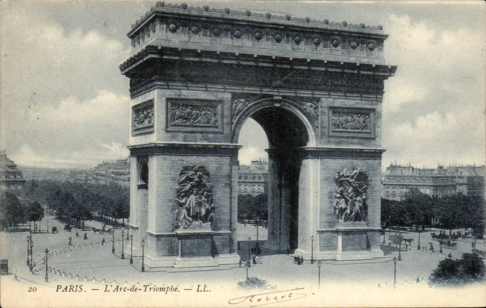 PARIS — O Arco do Triunfo — LL. — Robert - Frente