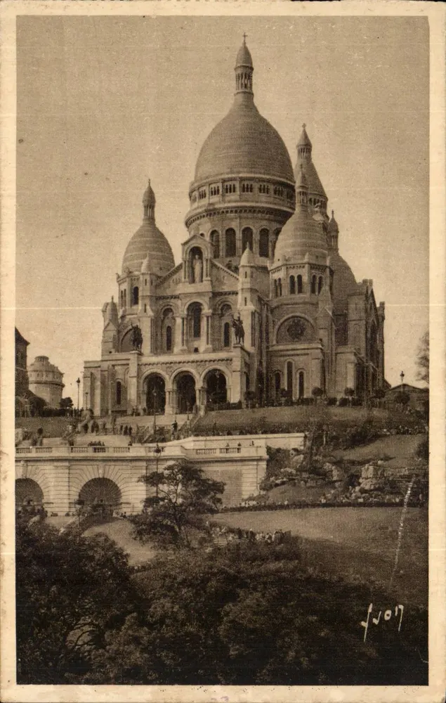 Basílica do Sagrado Coração de Montmartre — Paris — Edições de Arte YVON - Frente
