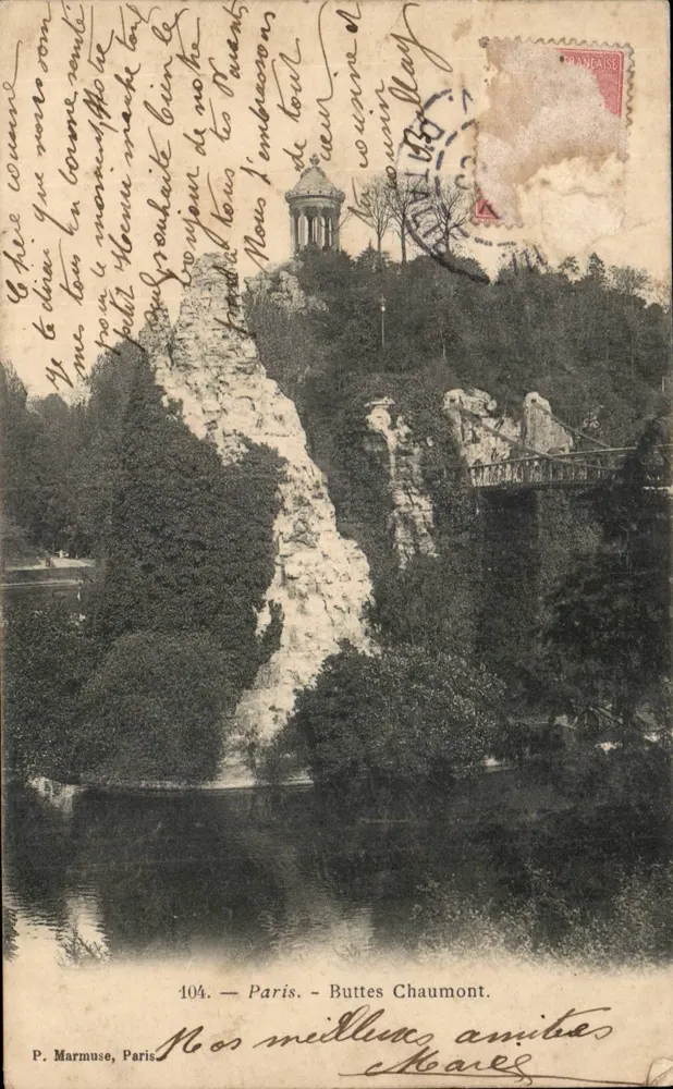 Buttes Chaumont — Paris — P. Marmuse, n°104 - Frente