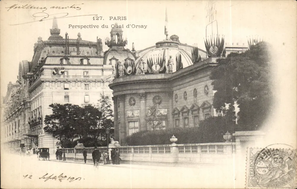 Paris — Perspective du Quai d'Orsay — éditeur Guillerange annobis, n° 127 - Frente