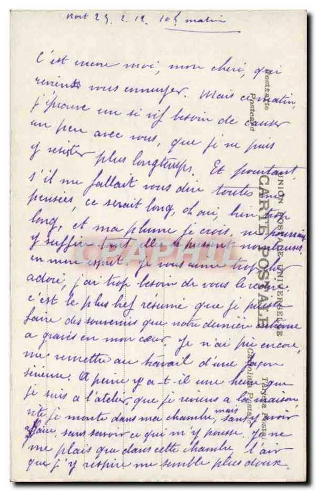 Paar im Wald — Nutzen Sie den diskreten Schatten dieses Schutzes — A.N. Paris n°1137 - Rückseite