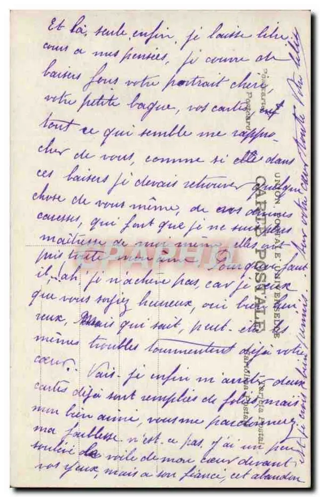 Heiratsantrag im Wald — A-N Paris, n° 1137 - Rückseite
