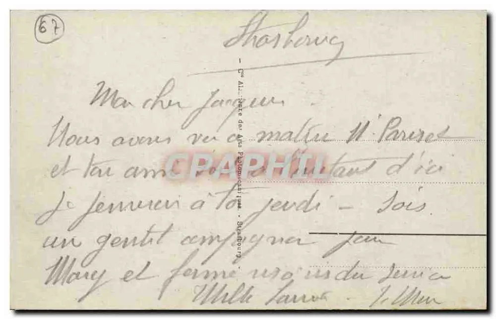 Strasbourg - A Catedral - Lado Sul — editor desconhecido, n° 31 - Verso