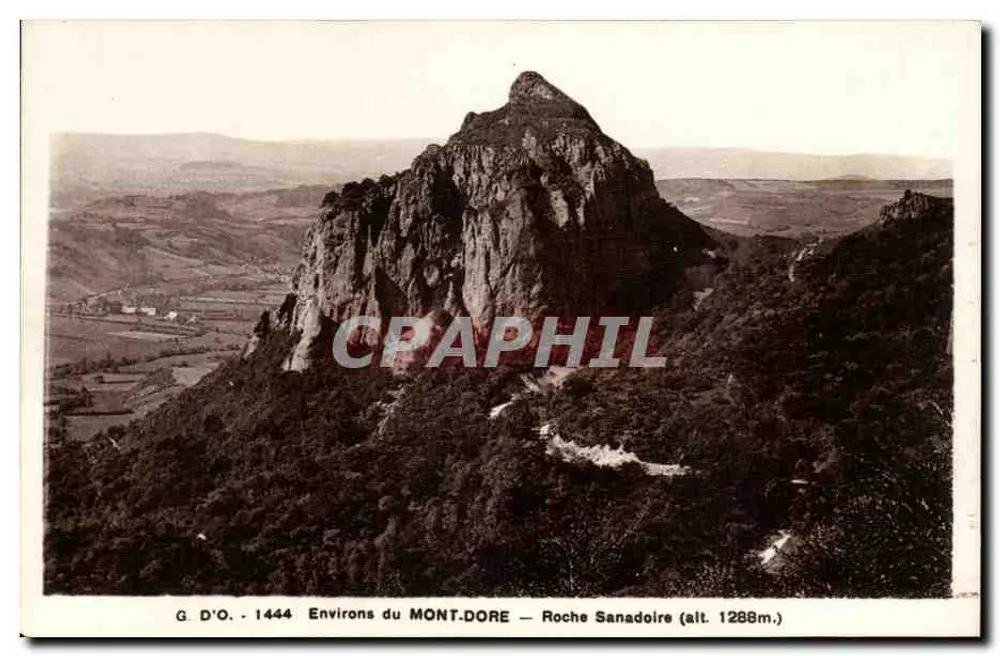 Environs do MONT-DORE — Roche Sanadoire (alt. 1288m.) — G. D'O. - 1444 - Frente