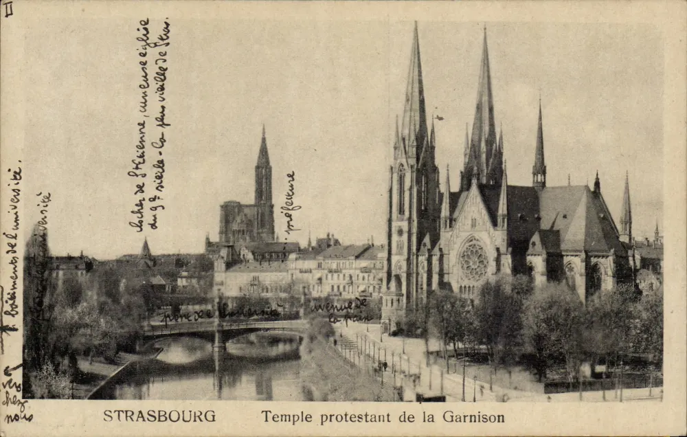 Strasburg — Protestantski Tempel Garnizonu — wydawca nieznany - Awers