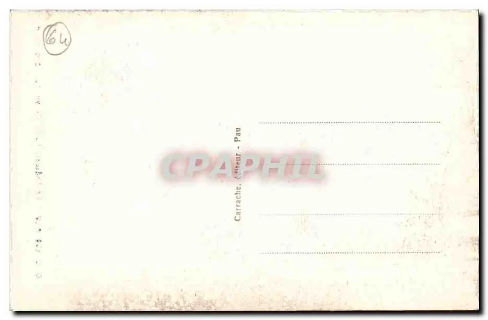 Ansicht des Schlosses Henri IV vom Nationalpark — Pau — C.G. 199 - Rückseite