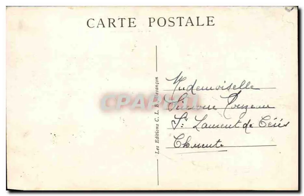 Dijon — Place de la République und Denkmal Carnot — Éditions C. L. E. Besançon n°3507 - Rückseite