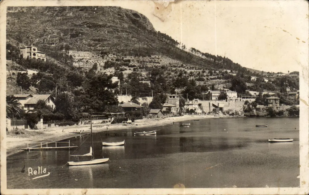 Rella — Vista da baía e do vilarejo — Editora: La Côte d'Azur, n° 1234 - Frente
