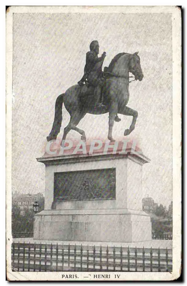 Paris — Estátua equestre de Henrique IV - Frente