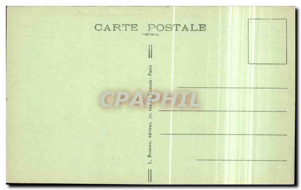 Paris (10) — Arco da Triunfo da Estrela — L. Boisson, Paris - Verso