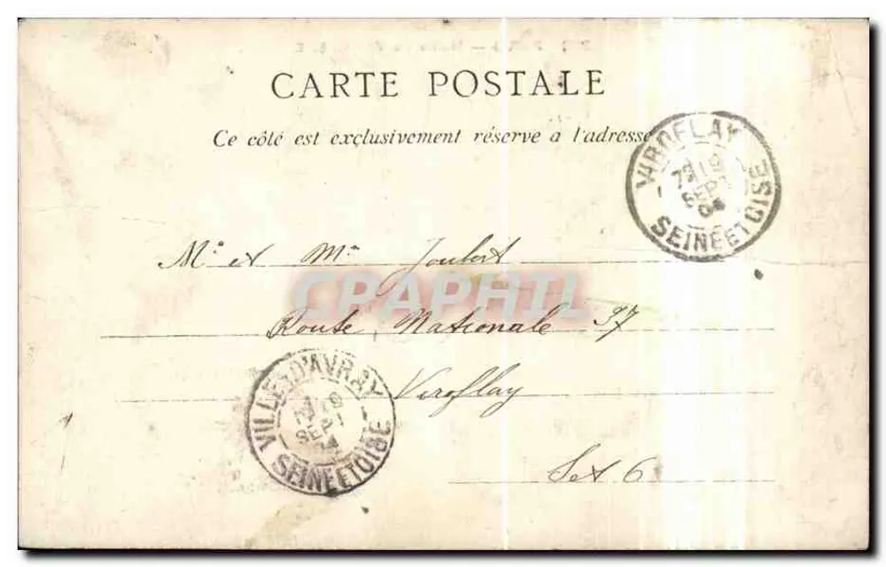 Prefeitura do 5º arrondissement — Paris — C.L.C. n°380 - Verso