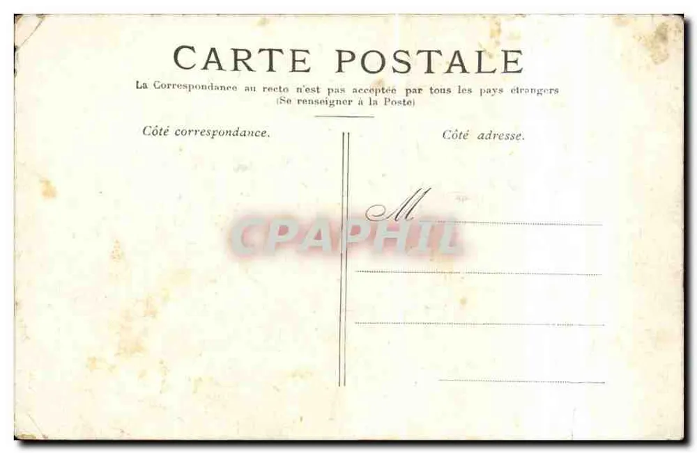 Paris — A Madeleine — Editor não identificado, número de série não visível - Verso