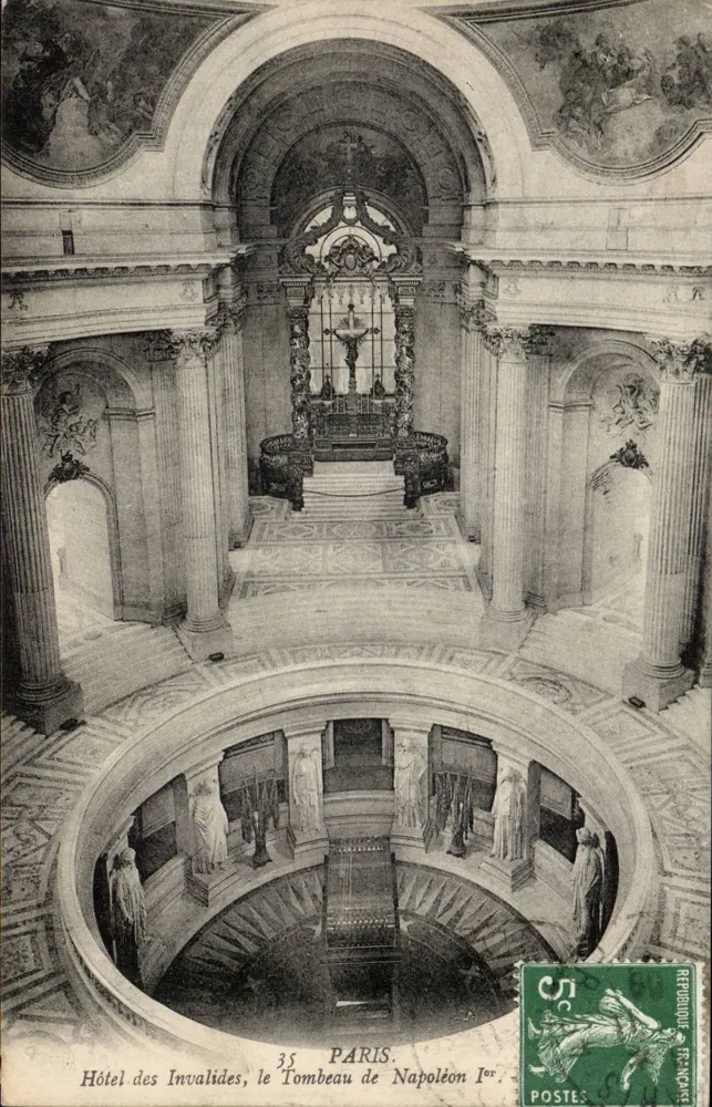Hôtel des Invalides, das Grab von Napoleon I — Paris — unbekannter Verlag, Nr. 35 - Vorderseite