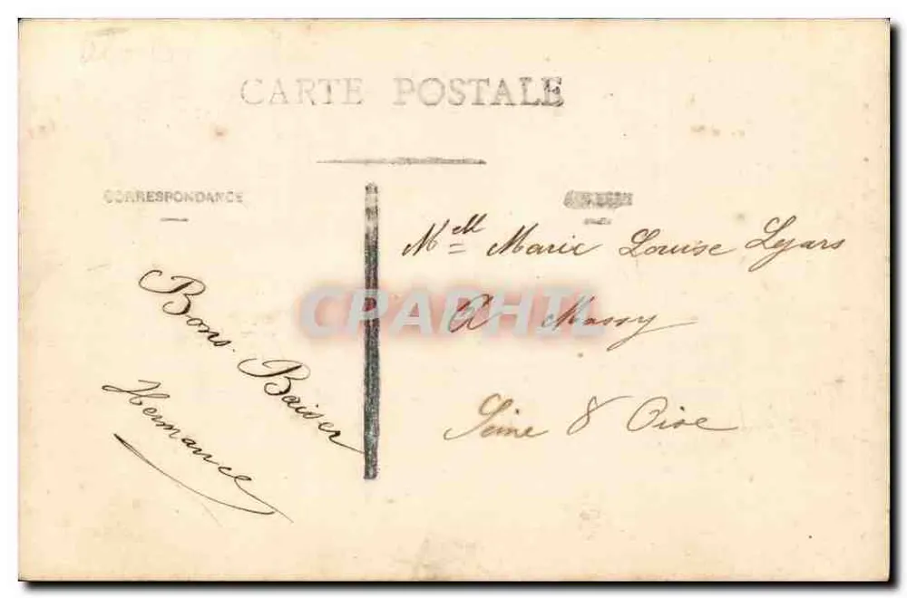 Marie Sircére — Frauenporträt mit Rosenkrone — Verlag A.H.R. n°205 - Rückseite