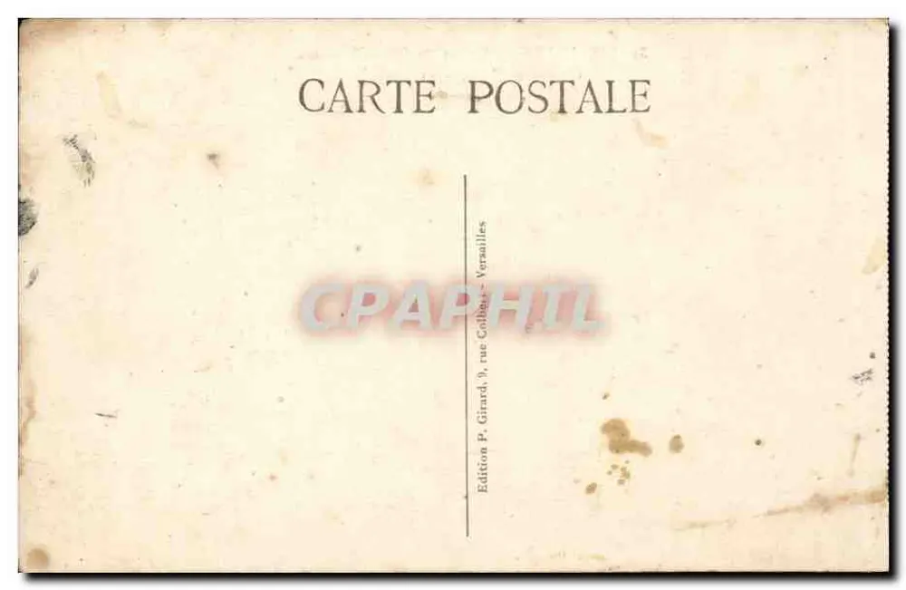 Versailles — Palácio do Petit-Trianon — Edição P. Girard - Verso
